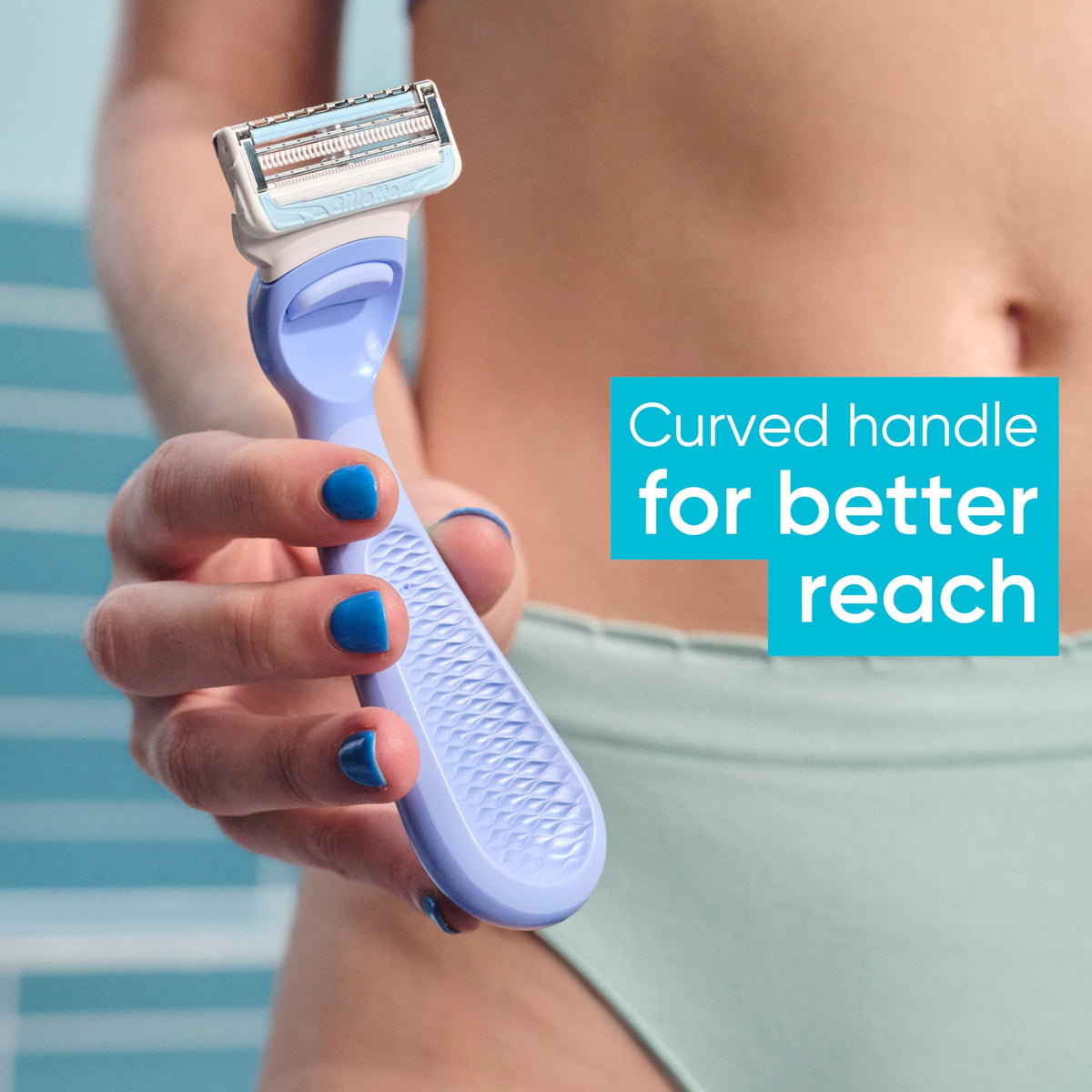 Gillette Venus for Bikini Pubic Hair and Skin, Womens Razors, 4 Razor Blade Refills for Intimate Grooming