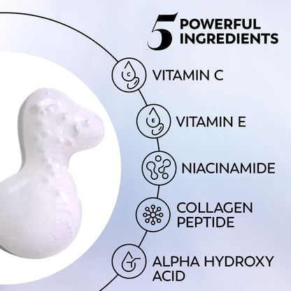 Olay Super Serum - Niacinamide, Vitamin C & E, Collagen Peptide, AHA - 5-in-1 Skin Care Benefits for Face - Healthy Glow, Brightening, Hydrating, Smoothing, Firming, Evens Tone, Anti-Aging, 30 mL Olay