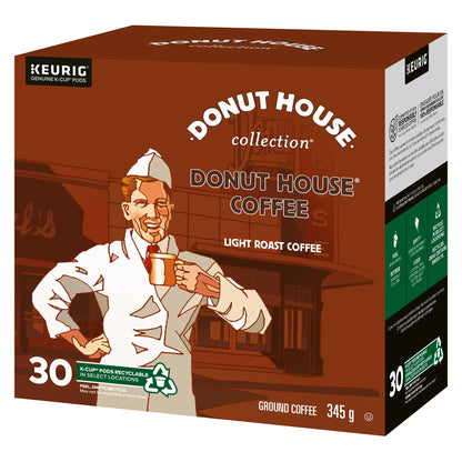 Donut House Collection Light Roast K-Cup Coffee Pods, 30 Count For Keurig Coffee Makers