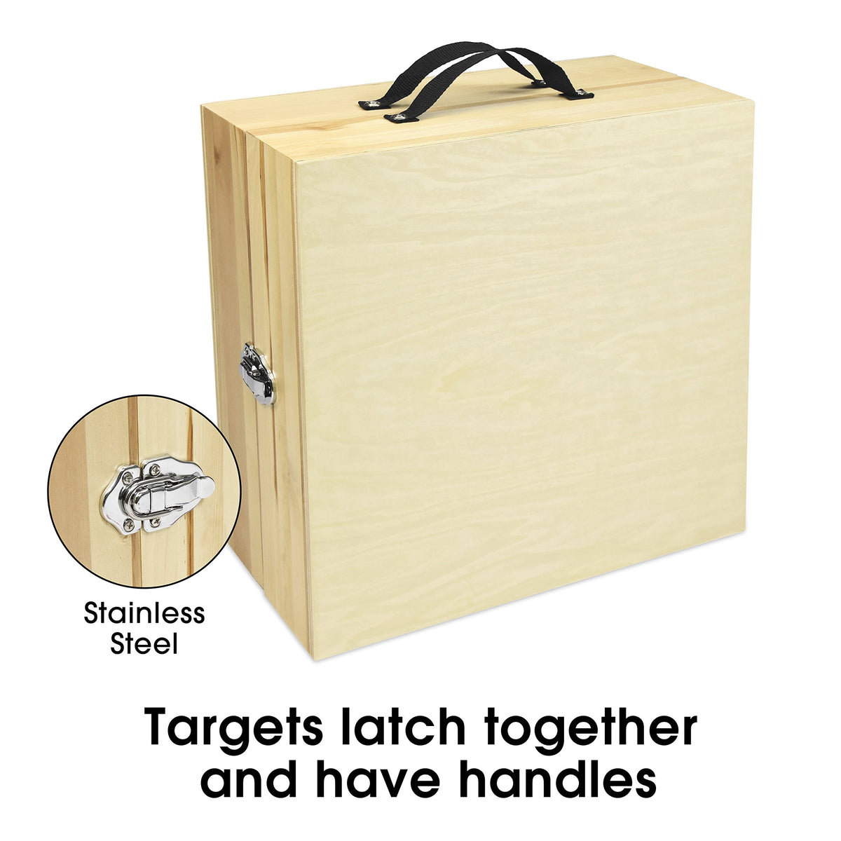 GoSports Premium Birch Wood Washer Toss Game - Portable Set Includes 2 Targets and 8 Washers