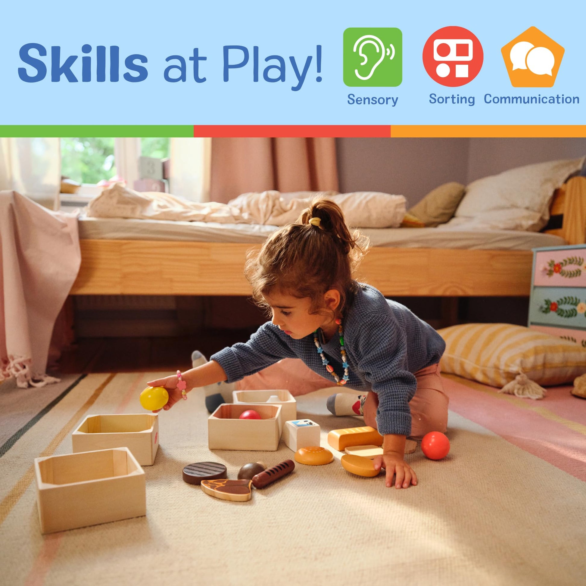 Melissa & Doug Food Groups, 21-Piece Wooden Toys Set of Pretend Play Food & Kids Play Kitchen Accessories, Preschool Toys for Girls & Boys Ages 3+ - Available at All In One Marketplace Canada