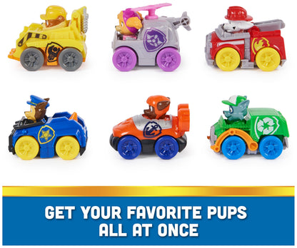 PAW Patrol: Pup Squad Racers, 6-Piece Vehicle Gift Set, Kids Toys for Boys & Girls Ages 3 and Up