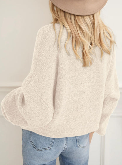 PRETTYGARDEN Women's Fall Oversized Holiday Sweaters Beige,M 🍁 All In One Marketplace Canada