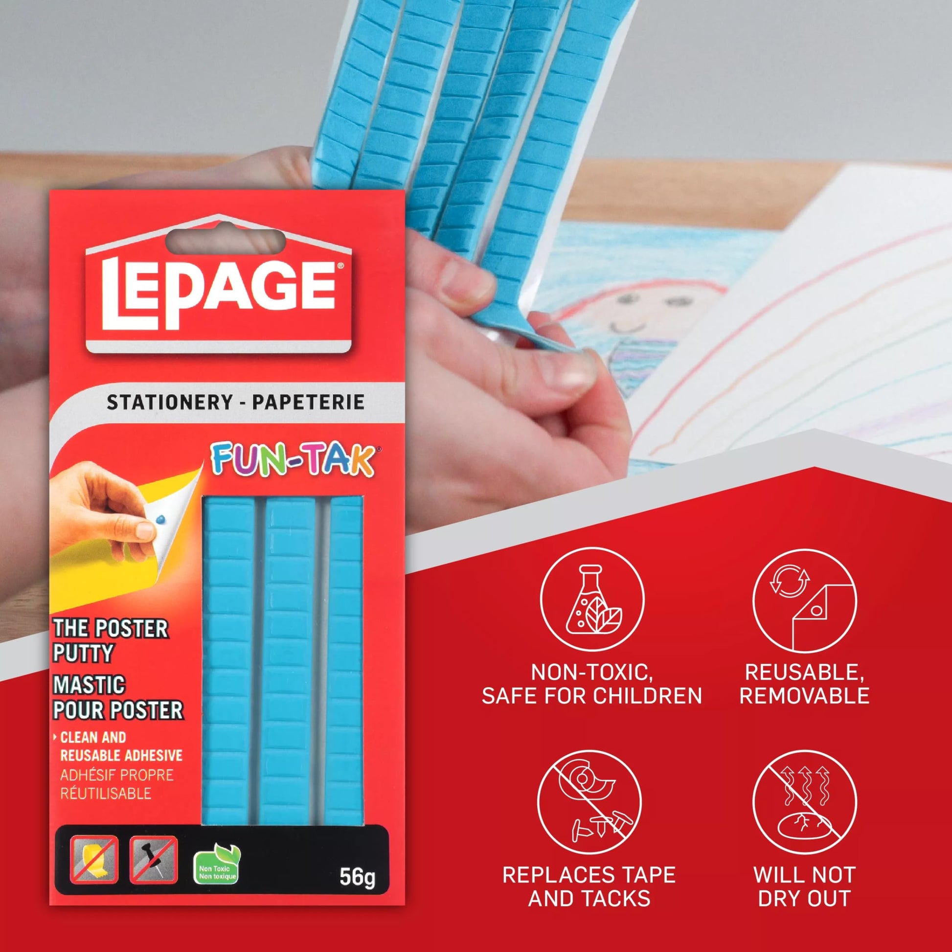 LePage Fun-Tak Mounting Putty 56 g Blue