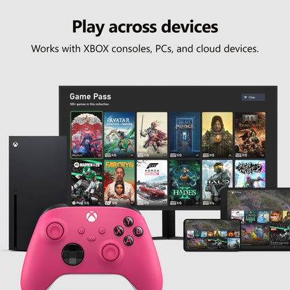 XBOX Core Wireless Gaming Controller – Deep Pink – Series X|S, One, Windows PC, Android, and iOS