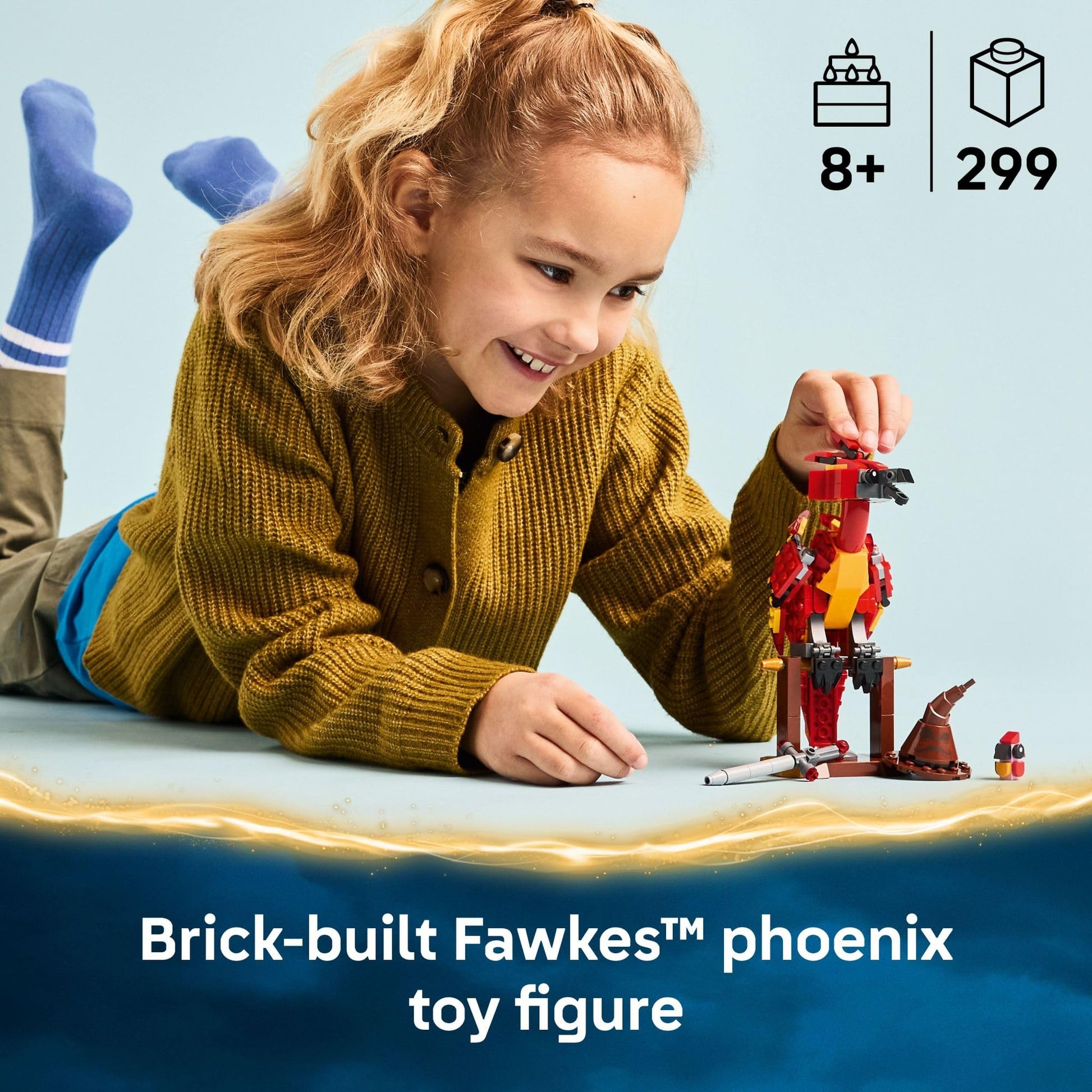 LEGO Harry Potter Fawkes: Dumbledore’s Phoenix Kids Toy - Building and Learning Toy for Pretend Play - Harry Potter Collectible for Boys and Girls, Ages 8+ - Gift Idea for Birthdays - 76448 LEGO