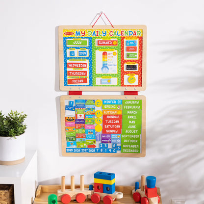 Melissa & Doug My First Daily Magnetic Calendar, Classroom Calendar for Kids Activities with Weather & Seasons, Preschool Toys for Girls & Boys Ages 4+ Melissa & Doug