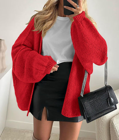 PRETTYGARDEN Womens Open Front Oversized Cardigan Sweaters Red 🍁 All In One Marketplace Canada