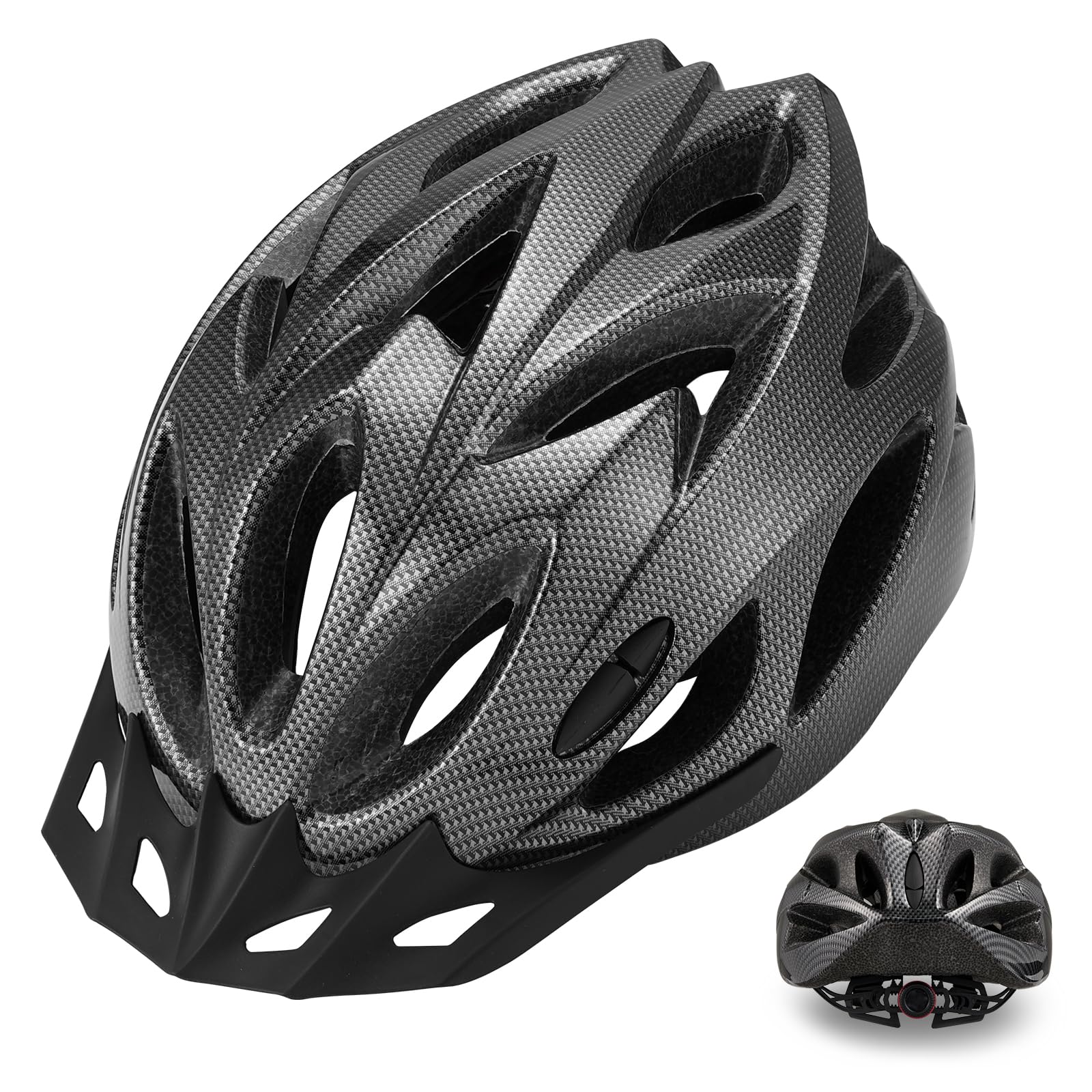Zacro Bike Helmet Adult Men Women - CPSC Safety Certified Lightweight Bicycle Helmet with Detachable Sun Visor, Mountain Bike Helmet Suitable for Men Women Adults Youth