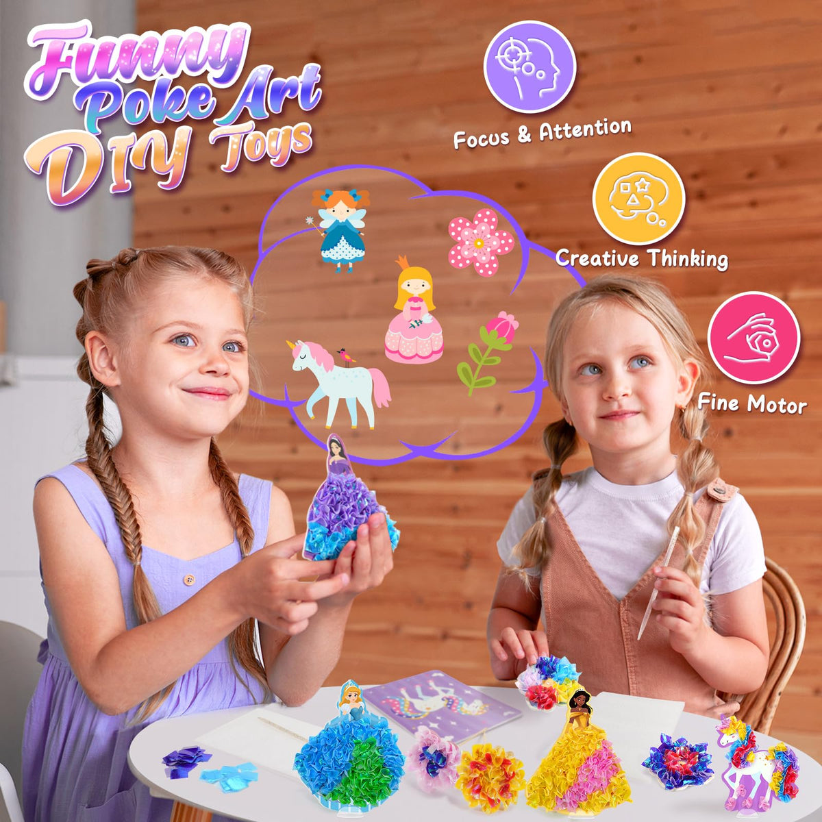 Poke Art Kits, Arts and Crafts for Kids Age 6-8 Girls, Kids Art Supplies 🍁 All In One Marketplace Canada
