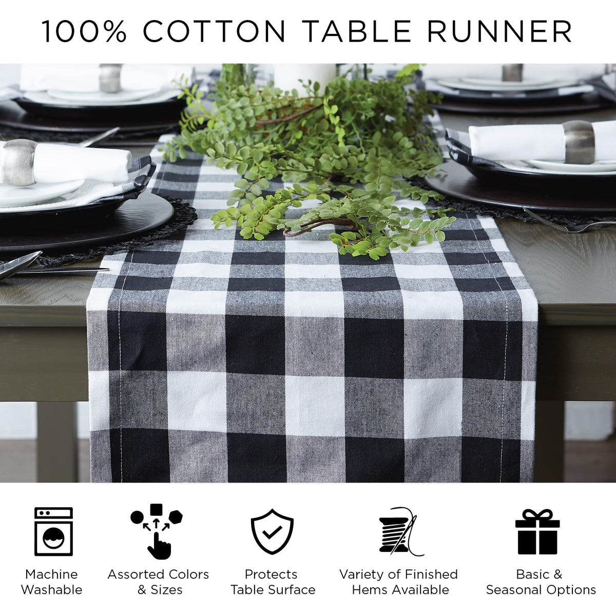 Chemin de table et sets de table Halloween DII Jack O' Lantern (lot de 4)
