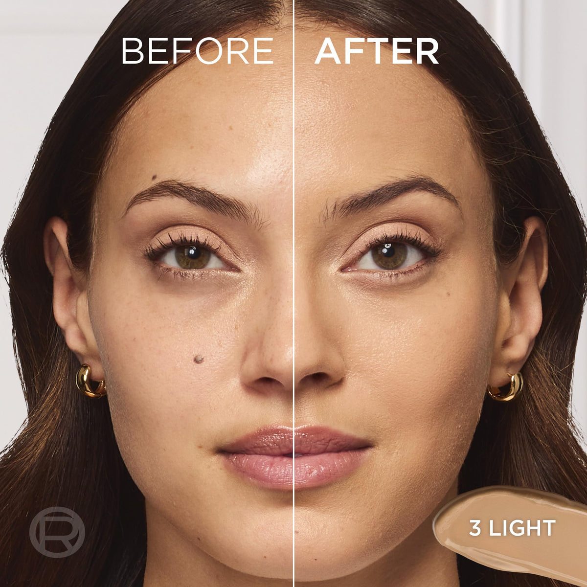 L'Oréal Paris True Match Hyaluron Tinted Foundation, Hydrating Balm Foundation For Mature skin with 80% Skincare Base, Buildable Coverage, Natural Radiant Finish, 3 Light, 8 g
