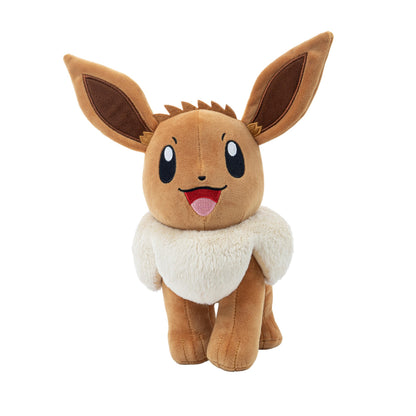 Pokemon 12" Large Eevee Plush - Officially Licensed - Let's Go Starter Figure - Authentic Soft 12-inch Stuffed Animal Toy 2+
