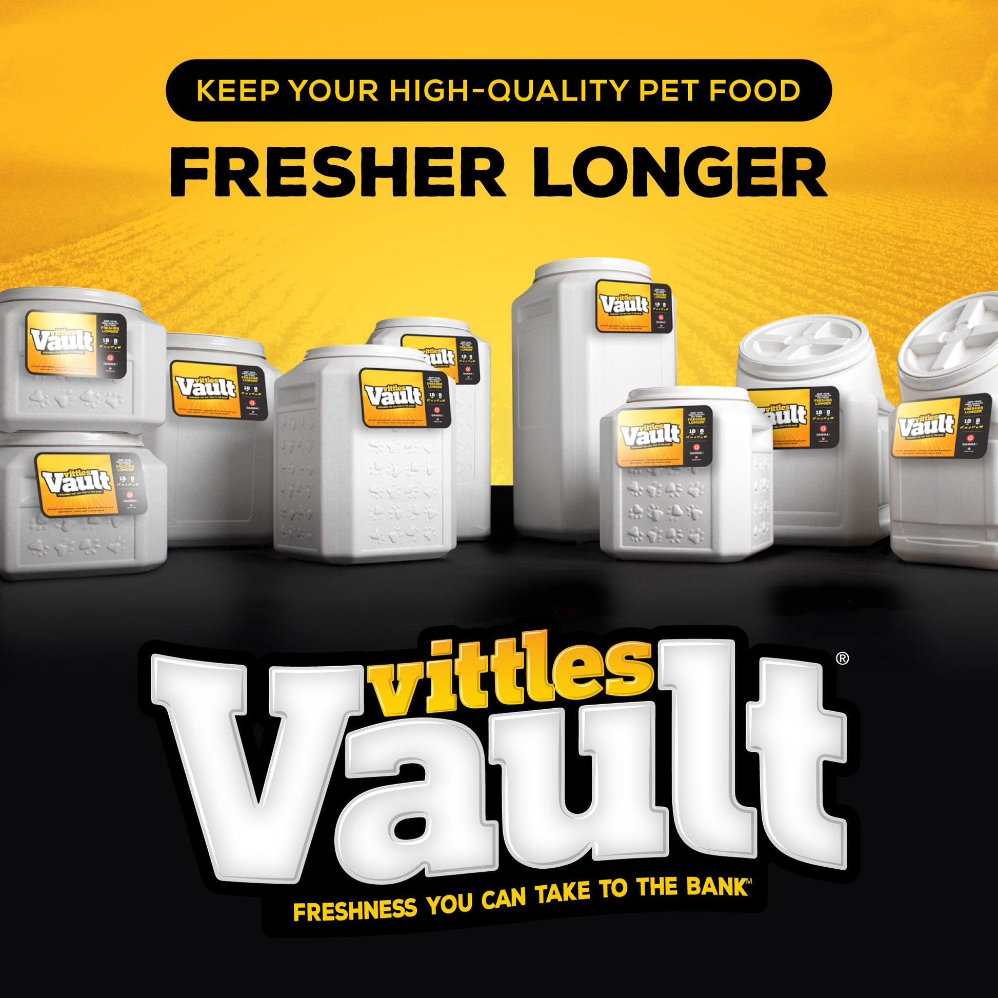 Gamma2 Vittles Vault Dog Food Storage Container (Durable, Food Safe, BPA Free Storage, Made in the USA with Recycled Materials)Holds up to 35 pounds 🍁 All In One Marketplace Canada Gamma2