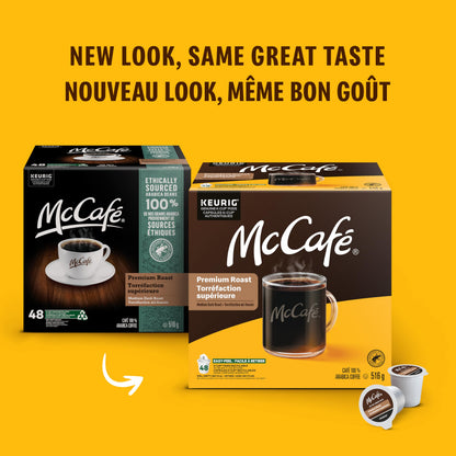 McCafé Premium Medium Dark Roast Decaf K-Cup Coffee Pods, 72 Count, For Keurig Coffee Makers