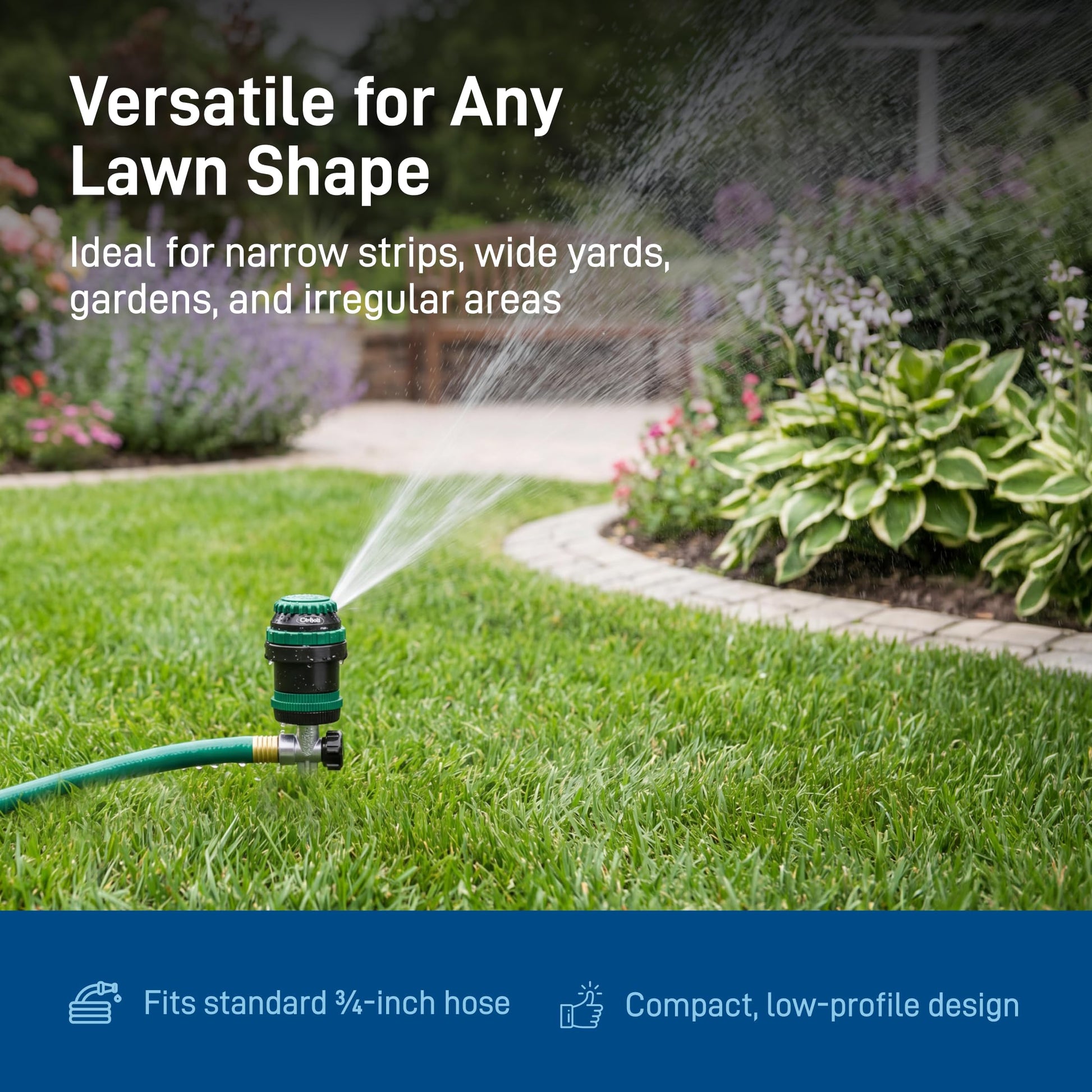 Orbit H2O-6 Gear Drive Sprinkler, Spike B 58573