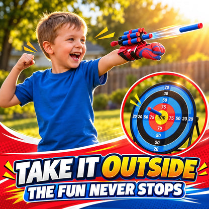 2 Pieces Spider Web Shooters for Kids, Cosplay Launcher Gloves Hero Webs Shooter, Toys Gifts for Boys Girls, Halloween Christmas Birthday Toys for Kids 🍁 All In One Marketplace Canada