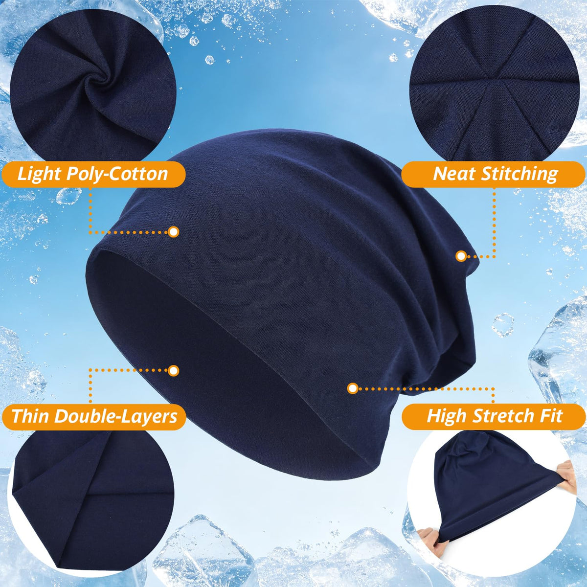 EINSKEY Slouchy Beanie for Men Women, Cotton Multipurpose Daily Headwear 🍁 All In One Marketplace Canada