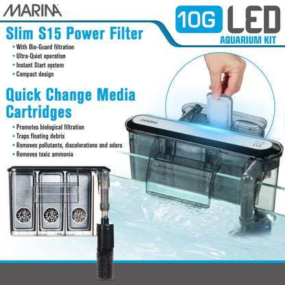 Marina LED Aquarium Kit, 10 Gallon, (15256A1) 🍁 All In One Marketplace Canada Marina