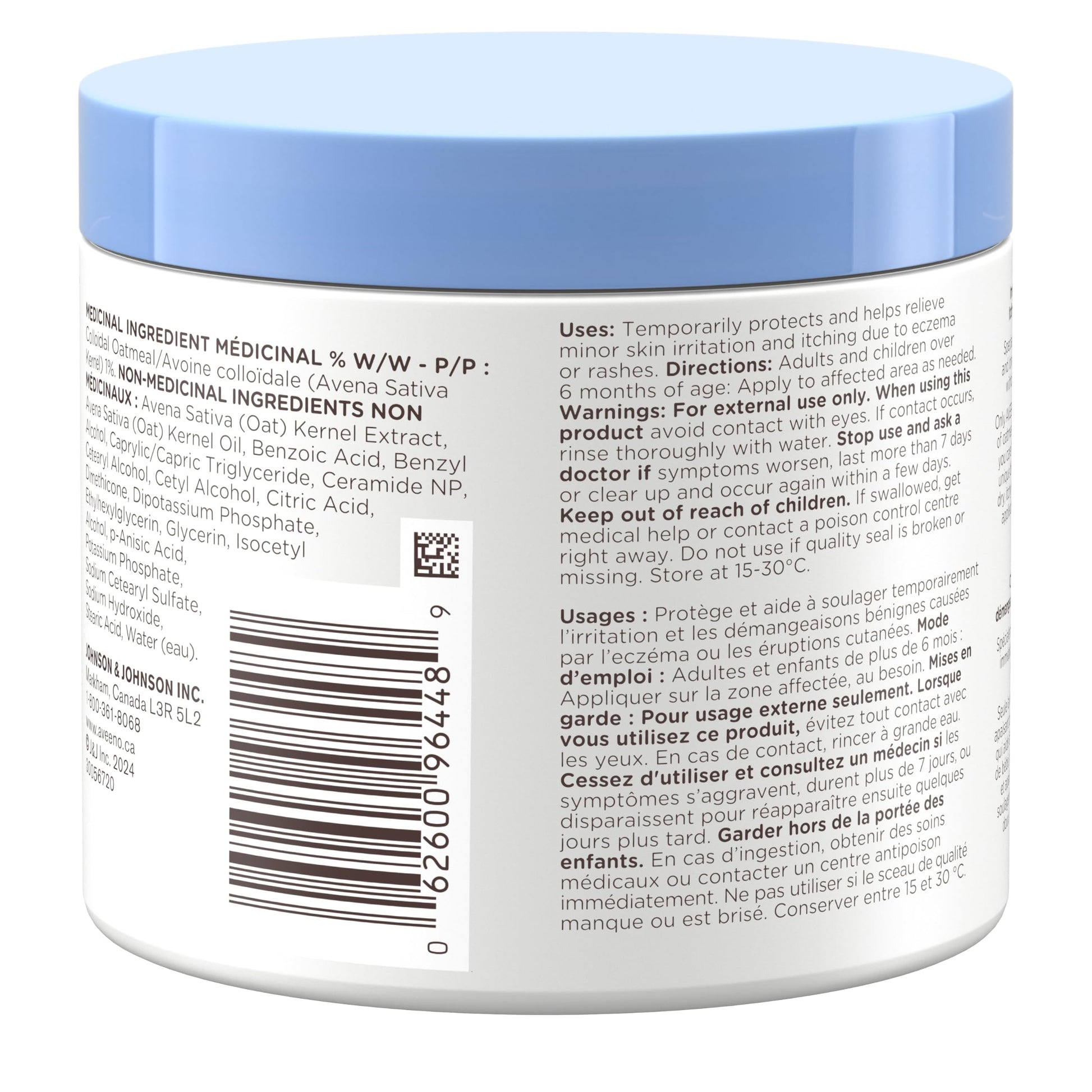 Aveeno Baby Eczema Care Nighttime Balm - With Soothing Colloidal Oat & Ceramide for Dry, Itchy Skin - Gentle Bedtime Eczema Care product Helps Strengthen Natural Moisture Barrier - Fragrance-Free 311g