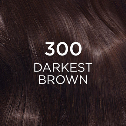 L'Oréal Paris Casting Crème Gloss Hair Dye, 300 Darkest Brown, Semi permanent Hair Color with Hair Gloss, 1 Kit (Pack of 2) L'Oreal Paris