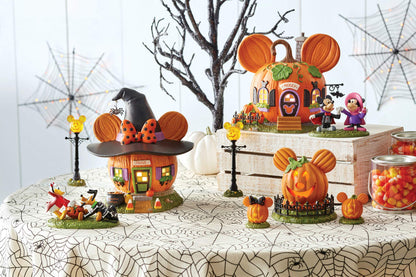 Department 56 Disney Village Halloween Accessories Mickey and Minnie Mouse Costume Fun Figurine, 2.375 Inch, Multicolor