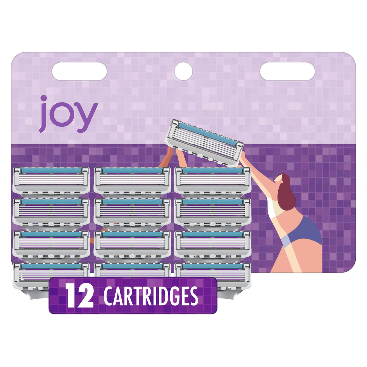 Joy Five-Bladed Twelve Blade Refills, 12 Count