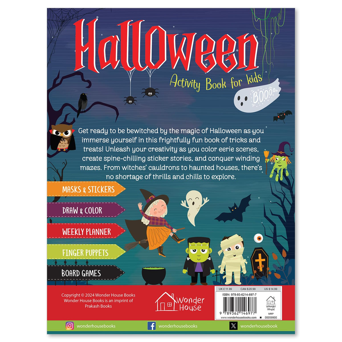 Halloween Activity Book For Kids