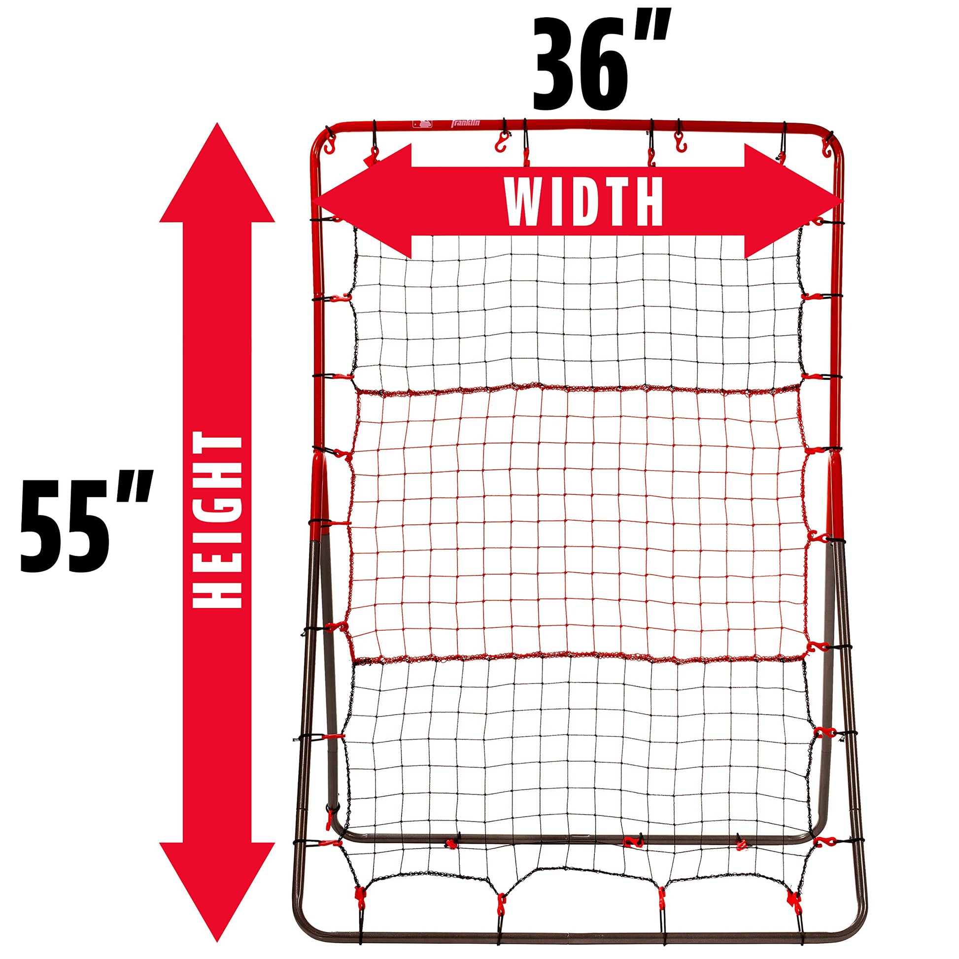 Franklin Sports Pitch Back Rebounder and Switch Hitter Pitching Target - 2 in 1 Return Trainer and Catcher Target - Perfect for Pitching, Fielding and Throwing Practice - 55 x 36 Inch, Multi Franklin Sports