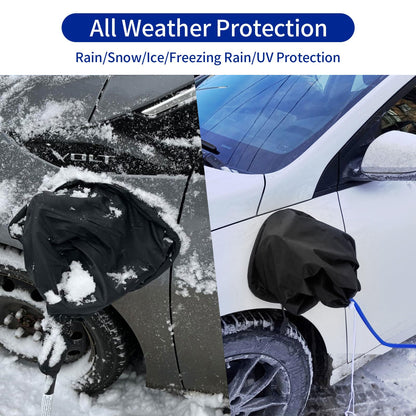 LZSTEC EV Charger Port Cover, Electric Car Charger Plug Cover, Outdoor Waterproof Winter Snow Rain UV All-Weather Protection, Magnetic Attachment, Suitable for Steel-Bodied Electric Vehicles 🍁 All In One Marketplace Canada