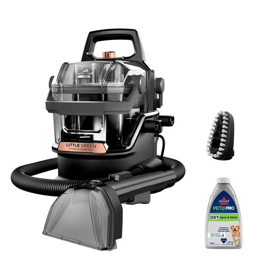 BISSELL Little Green HydroSteam Portable Carpet and Upholstery Cleaner, Car Auto Detailer, 3 Cleaning Modes, Steam plus OXY Removes Oily Stains, Fast 3025-Min Dry Time, Dual Tank 64oz, 3618B - Available at All In One Marketplace Canada