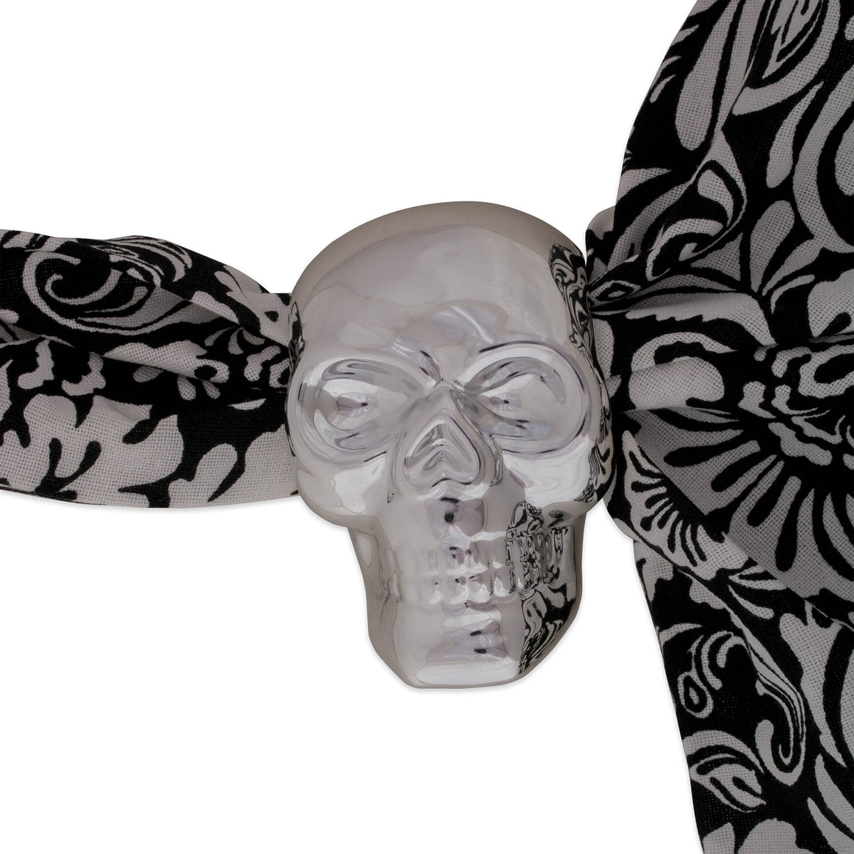 DII Halloween Napkin Rings Novelty Tabletop Décor Set, 3.25x2.25x3, Silver Skull, 6 Piece