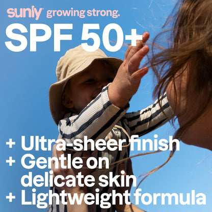 ATTITUDE Baby Mineral Sunscreen Lightweight Lotion SPF 50, Broad Spectrum Zinc Oxide, EWG Verified, Non-Nano, Water-Resistant 80 Minutes, Non-Greasy for Face & Body, Vegan, Unscented, 80 grams - Available at All In One Marketplace Canada