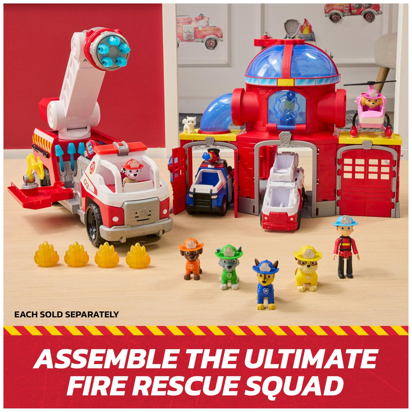 PAW Patrol Fire Rescue Zuma Rescue Fire Boat Toy Vehicle Set PAW PATROL