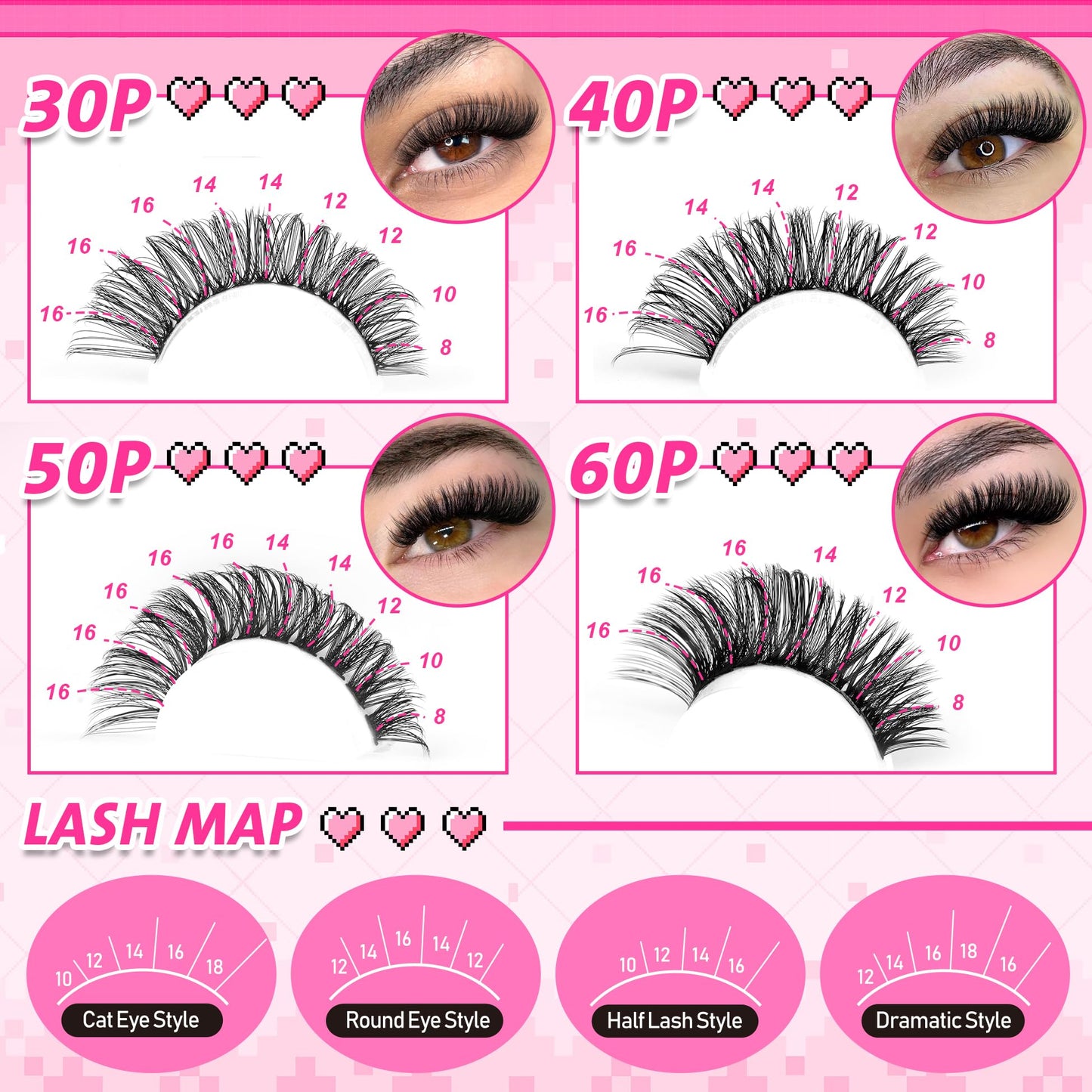 wiwoseo Cluster Eyelash Extensions 560pcs Lash Clusters Wipsy Cluster Lashes D Curl Eyelashes Clusters Individual Lashes DIY Lash Extensions Cluster Eyelash Natural Look Eyelashes (8-16MM) - Available at All In One Marketplace Canada