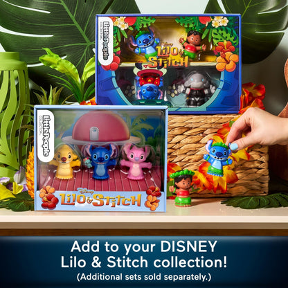 Little People Collector Set Disney Stitch & The Cousins Special Edition for Fans, 3 Character Figures in a Display Package Little People COLLECTOR
