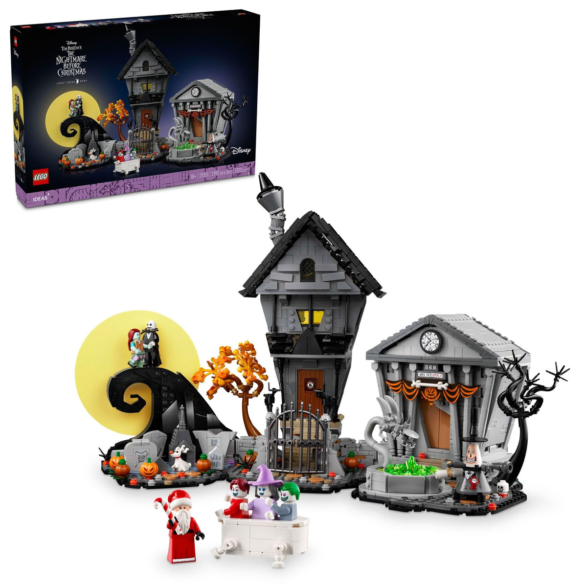 LEGO Disney Tim Burton's The Nightmare Before Christmas Decor - Building Set for Adults for Display, Ages 18+ - Collectible DIY Craft for Fans of Iconic Movie with Minifigures Included - 21351 🍁 All In One Marketplace Canada