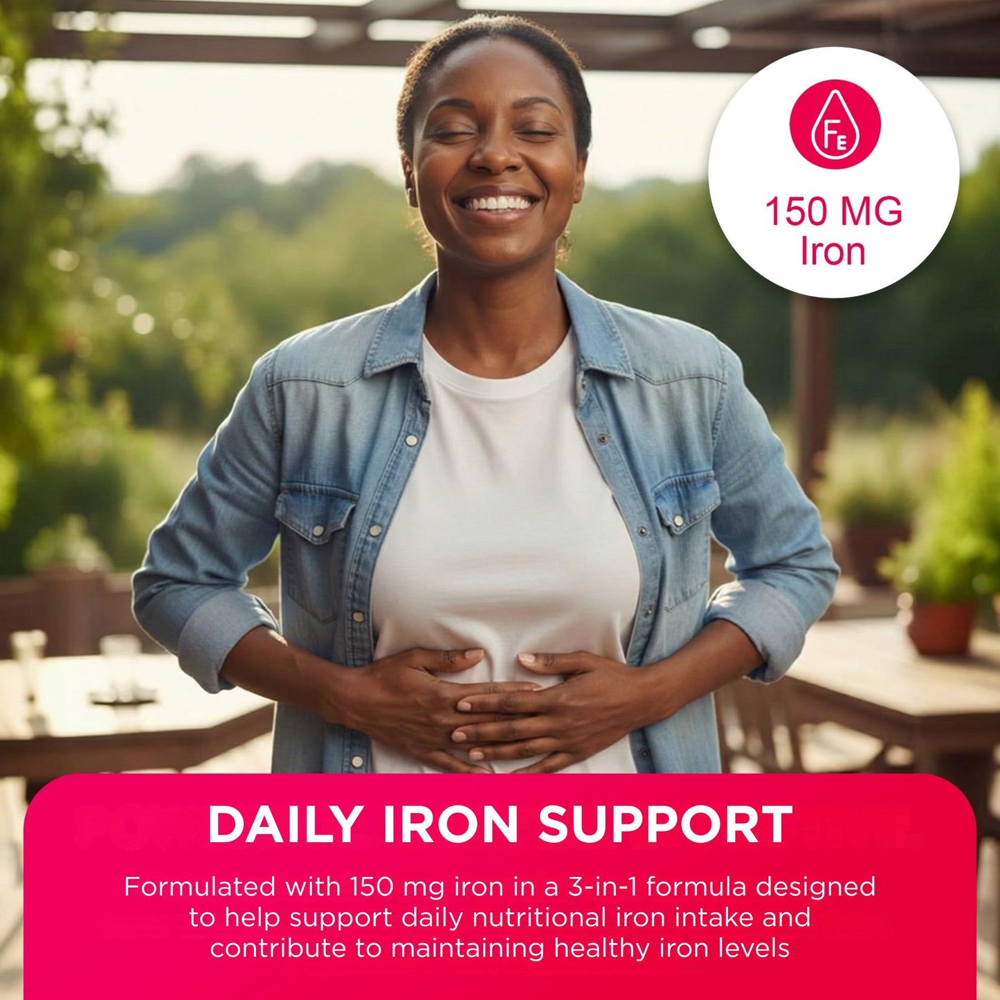 Pharmaris i-max Polysaccharide Iron Complex, 150 mg Elemental Iron Supplement for Treatment and Prevention of Iron Deficiency Anemia, 250 mg Vitamin C, 1000 mcg Vitamin B12, No Artificial Dyes, Vegan, 100 Capsules - Available at All In One Marketplace Canada