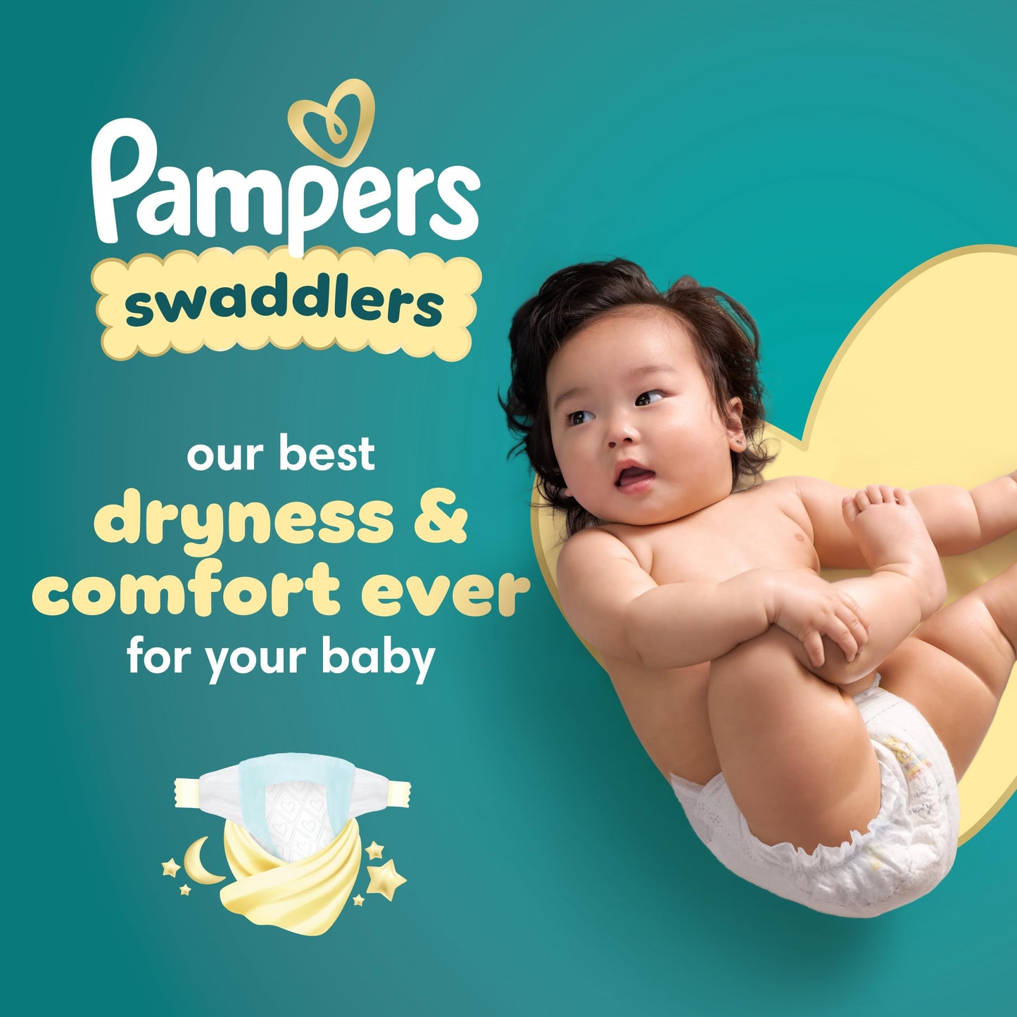 Pampers Swaddlers Diapers, Size 0 (up to 10 lbs), 136 Count, Absorbent, Keeps Baby Dry and Comfortable, Skin Safe Disposable Baby Diaper