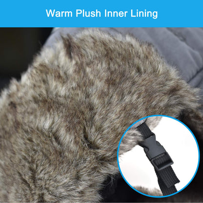 BROTOU Winter Trapper Hat for Men and Women, Warm Windproof Skiing Hats with Ear Flap and Mask (Dark Black) 🍁 All In One Marketplace Canada