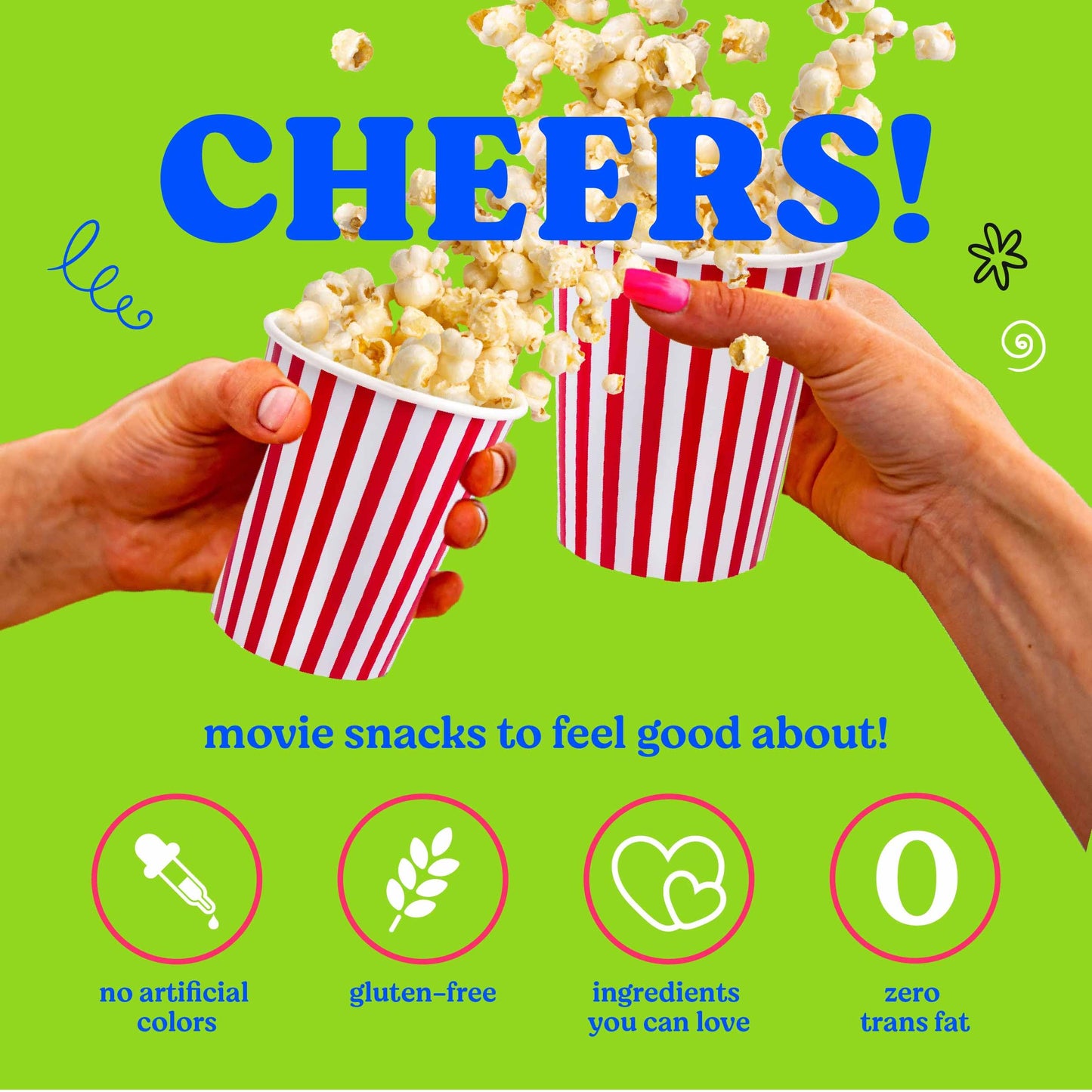 Pop n' Dulge Movie Night Popcorn Kit - 16 Pack with 5 Gourmet Kernels & 5 Seasonings