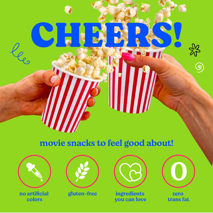 Pop n' Dulge Movie Night Popcorn Kit - 16 Pack with 5 Gourmet Kernels & 5 Seasonings