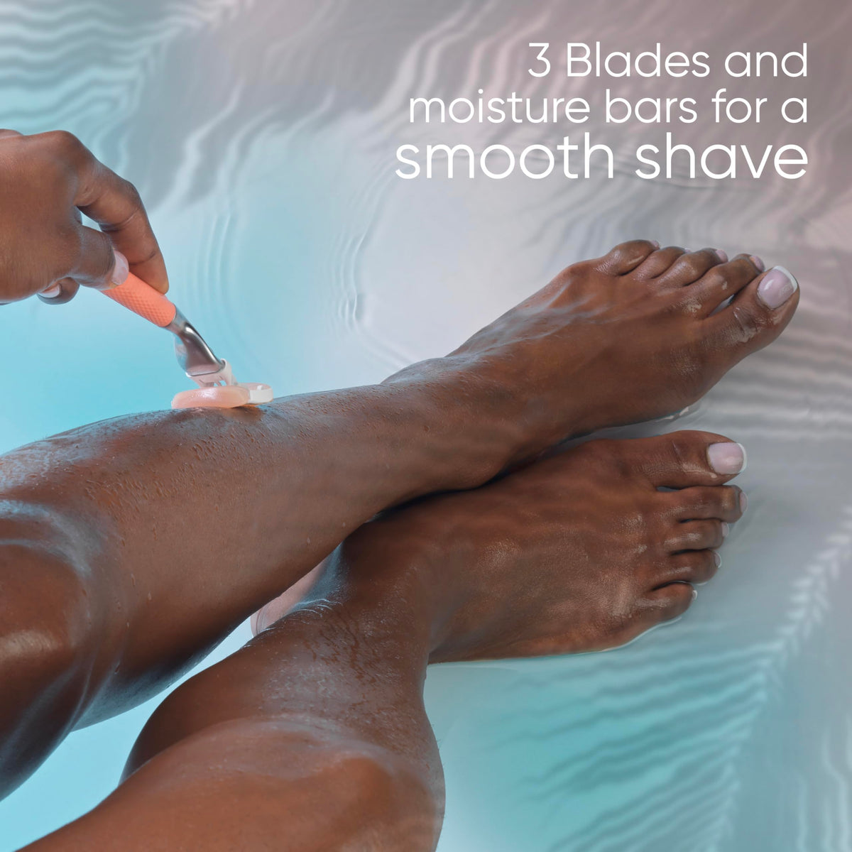 Gillette Venus ComfortGlide 3 Summer Surf Razor Blade Refills for Women, Women's Razor Blade Refills with Scented Carts with built-in shave gel bars, Fits Venus Reusable Razor Handles, 6 Refills Cartridges