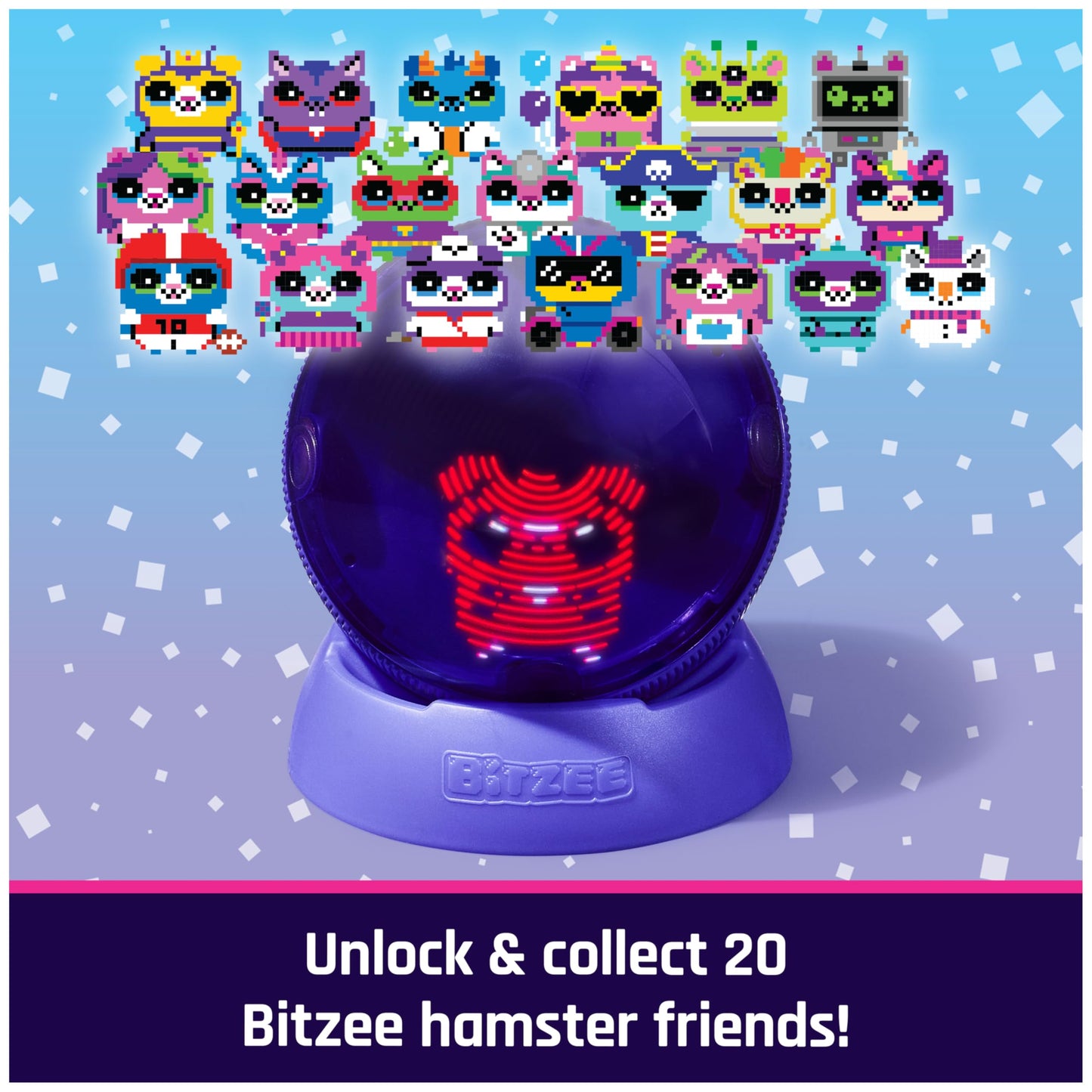 BITZEE, Hamster Ball Interactive Toy Hamster with Over 20 Hamsters Inside, Rolls & Reacts to Touch, Digital Pet Girls Toys & Boys Toys for Ages 5 and up Bitzee
