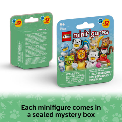 LEGO Minifigures Animal Series 28 6 Pack - Kids Toys in Sealed Mystery Boxes - Animal Themed Figures to Collect - Birthday Party Favors & Gift Idea for Boys & Girls, Ages 5+ - 66813 LEGO