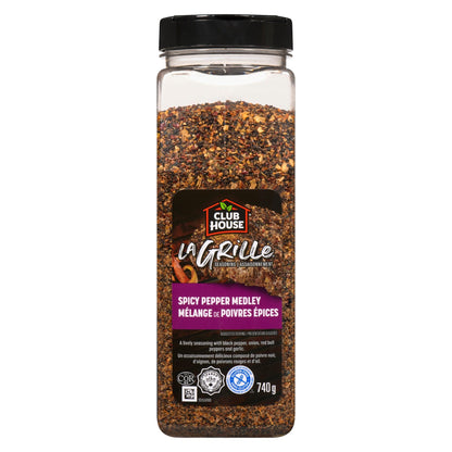 Club House La Grille, Grilling Made Easy, Spicy Pepper Medley Seasoning, 740g La Grille