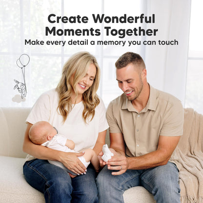 KeaBabies Baby Casting Kit Hands and Feet Mold 3D,Newborn (Round, Ash Wood) 🍁 All In One Marketplace Canada