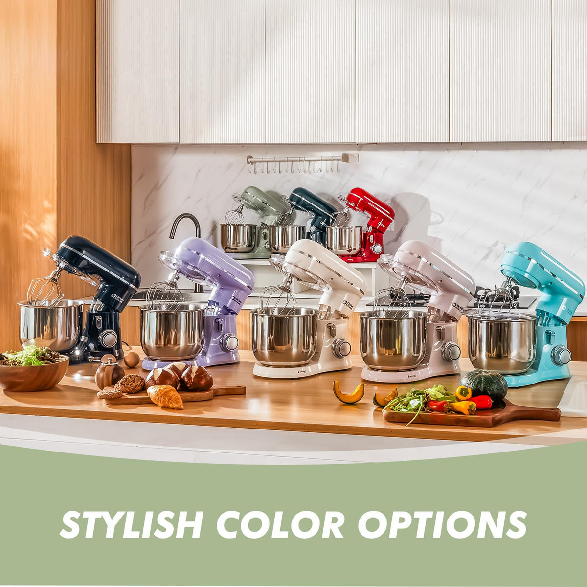 Kitchen in the Box Mini 3.5 QT, 10-Speed Tilt-Head Stand Mixer(Green) 🍁 All In One Marketplace Canada