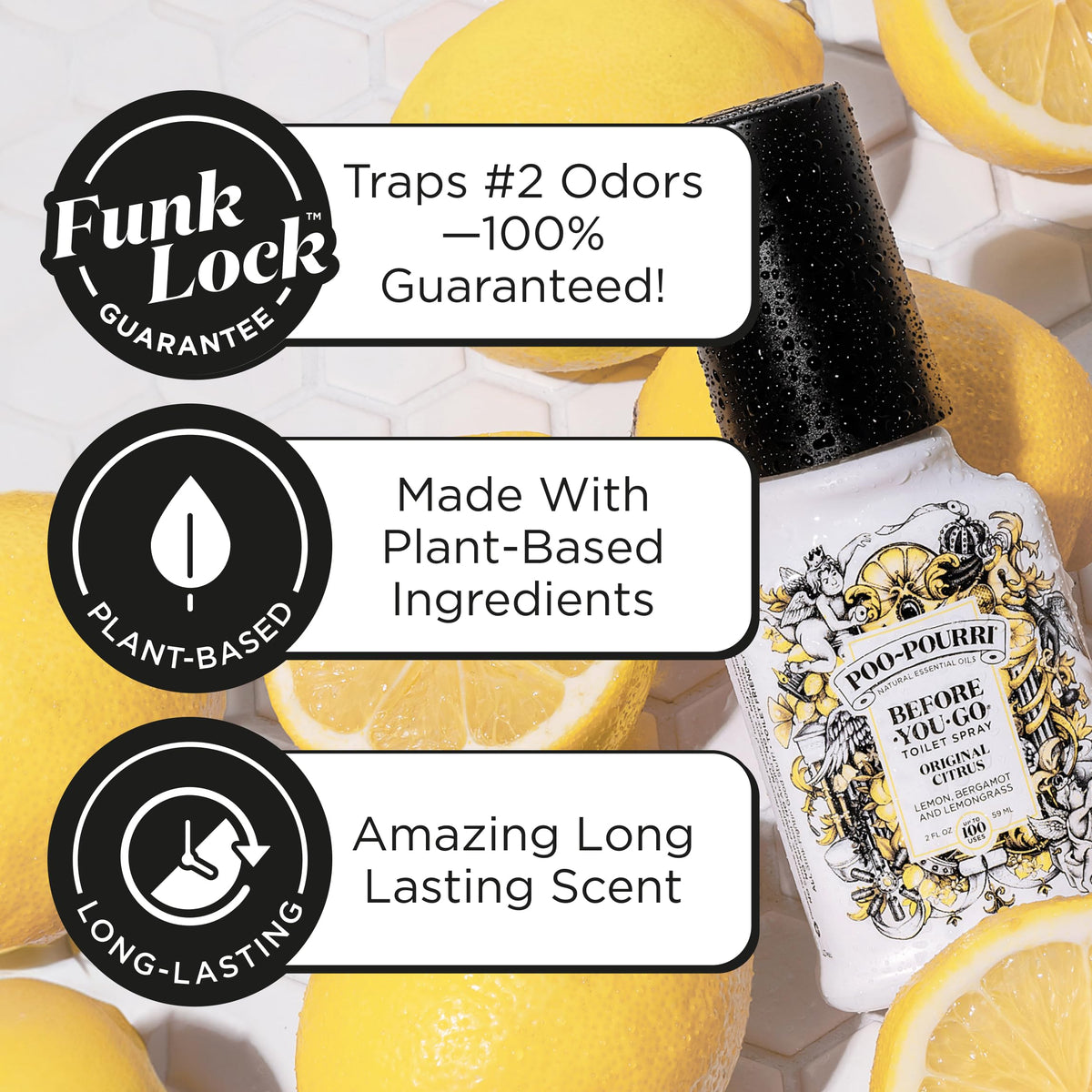Poo-Pourri Before-You- go Toilet Spray, 4 Oz, Original Citrus