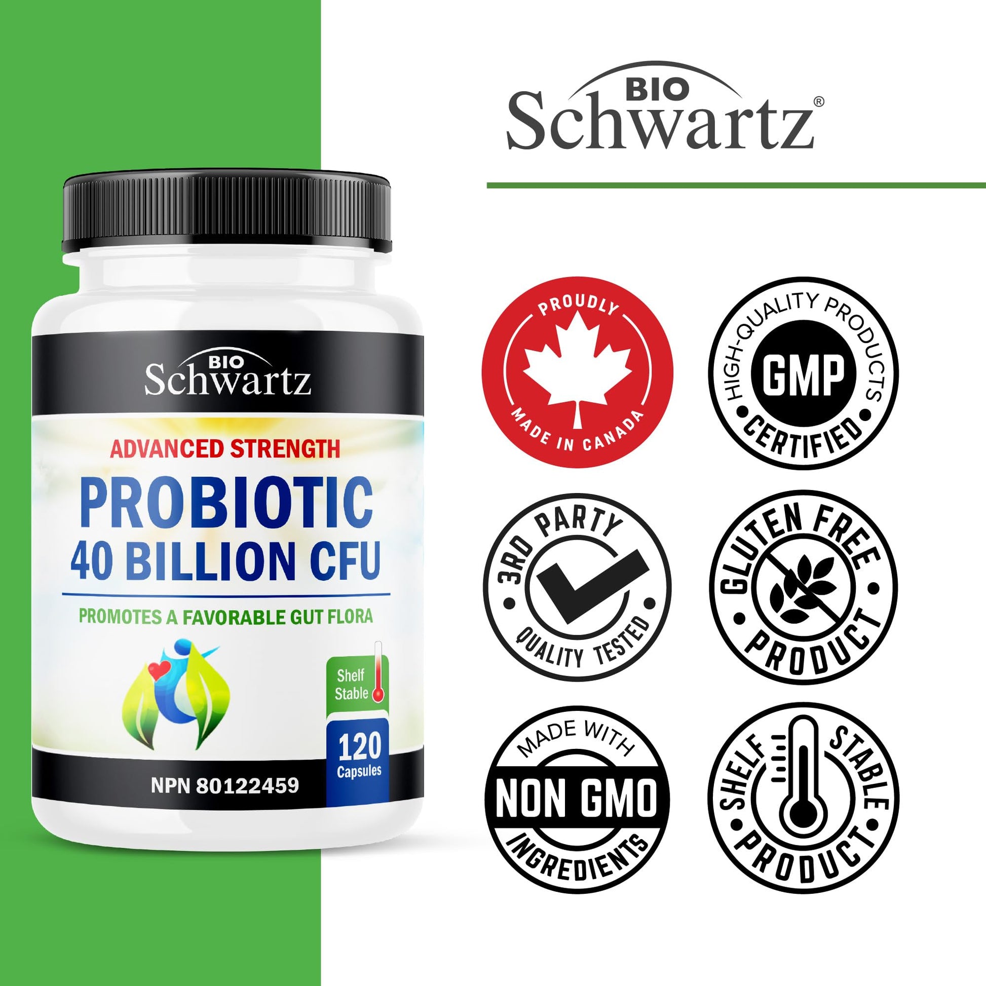 Daily Probiotic for Women & Men with 40 Billion CFU - Gut Health Complex with Probiotic for Women & Men - Shelf Stable Pre & Probiotics for Bloating Relief Digestive Enzyme Health | Non-GMO, 120ct